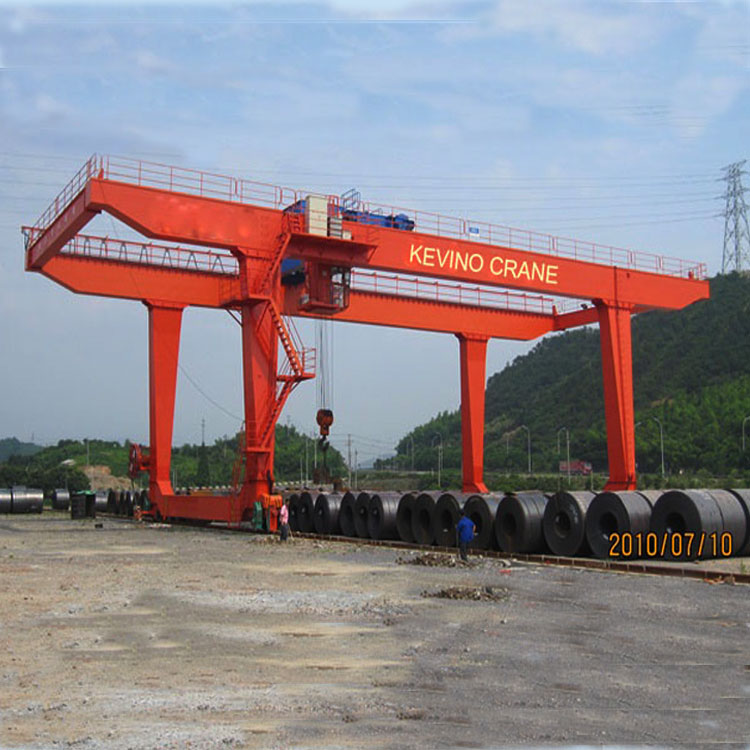 Double Girder Gantry Crane in Steel Factory